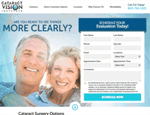 Tablet Screenshot of cataractvisioninstitute.com